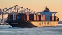 maritime freight with the name ALRUBBER